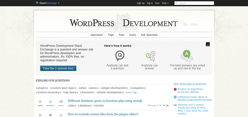 WordPress Development Stack Exchange