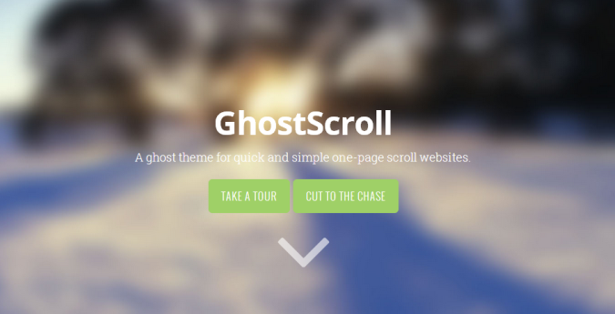 GhostScroll Theme