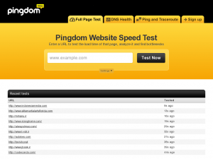 Pingdom Website Speed Test