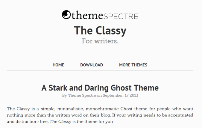 The Classy Theme