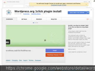 WordPress.org 1-Click Plugin Install
