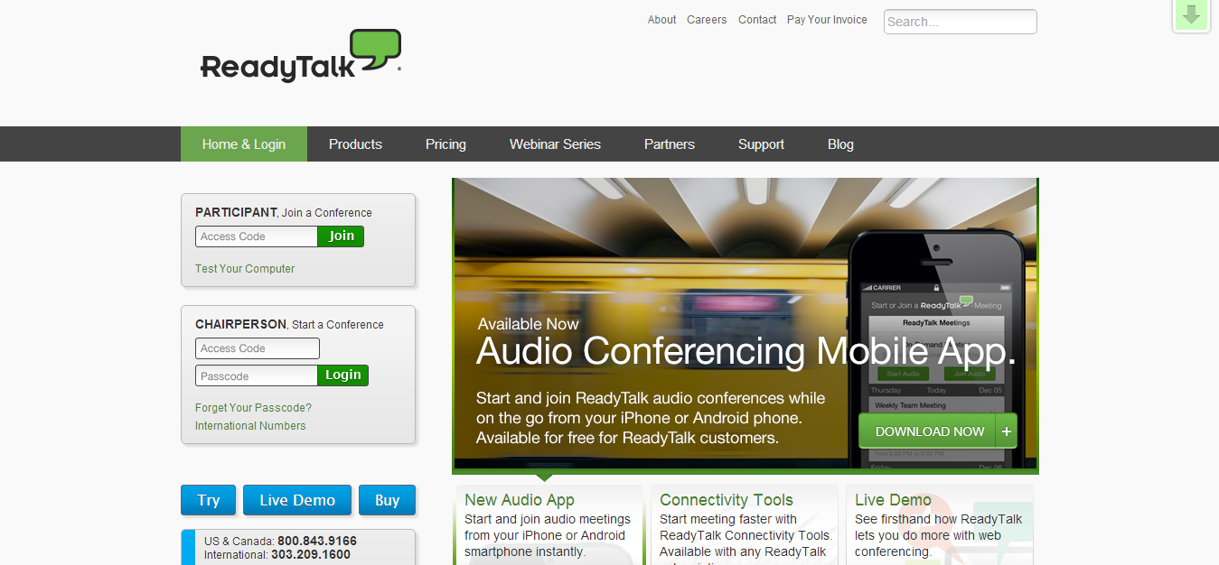 Audio and Web Conferencing Online Web Meeting ReadyTalk