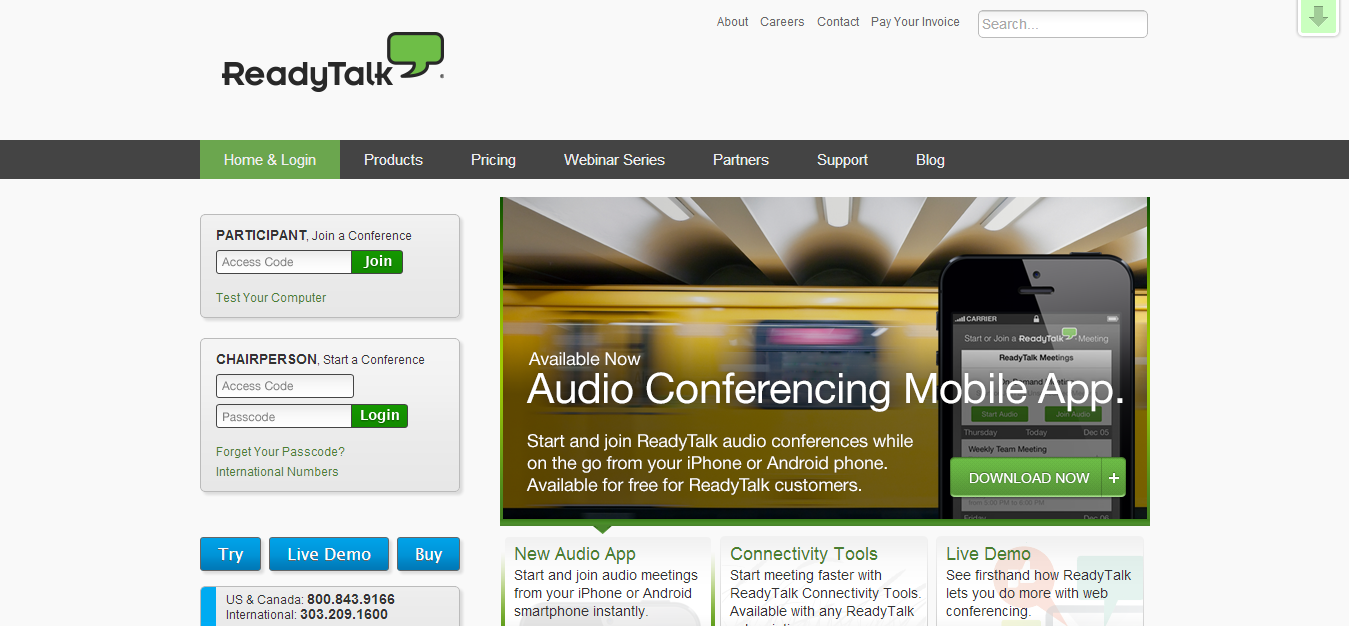 Audio and Web Conferencing   Online Web Meeting   ReadyTalk