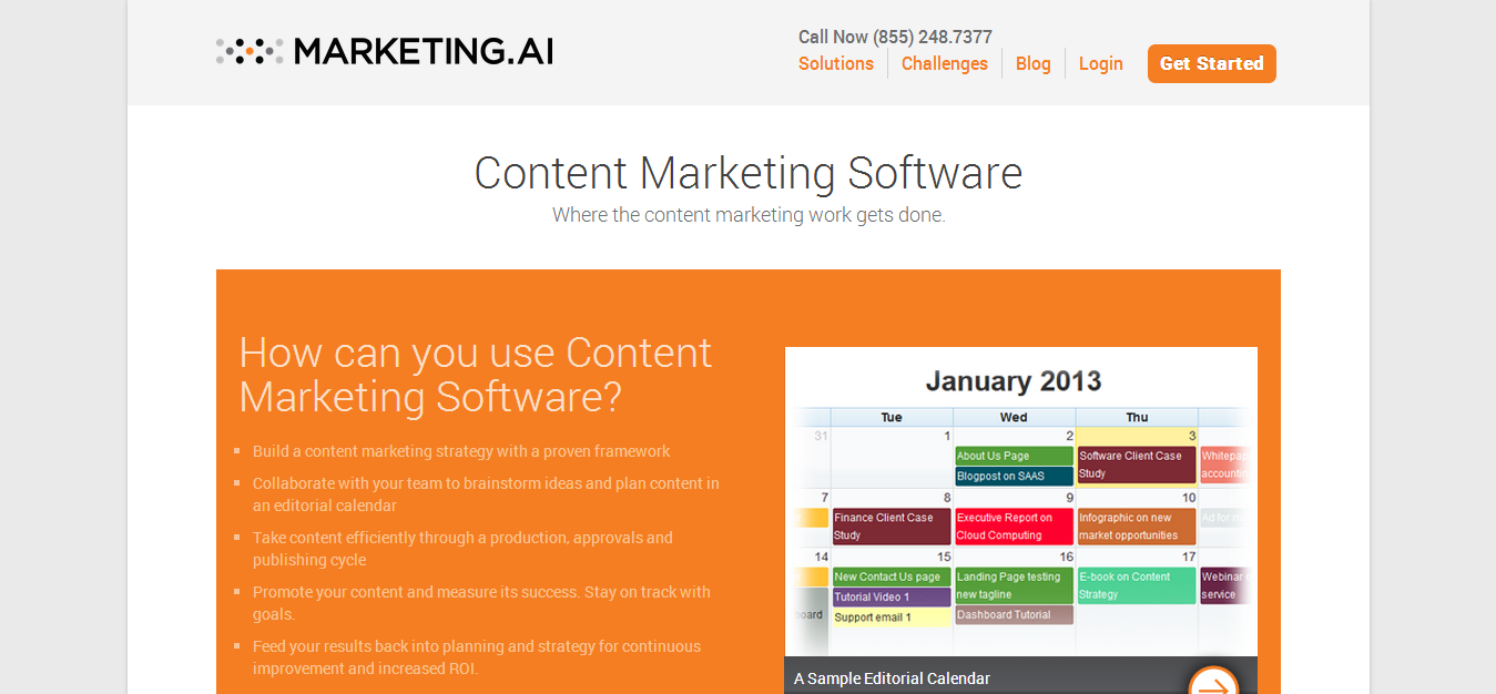 Content Marketing Software and Content Marketing Framework Marketing.AI