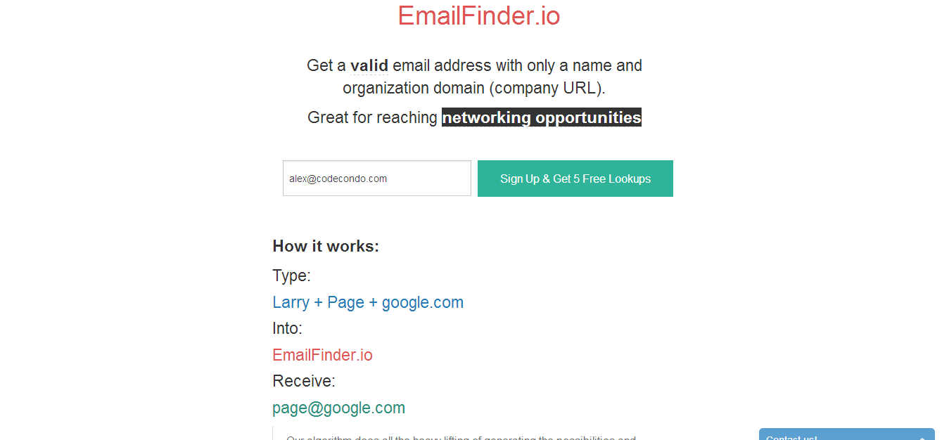 Email Finder - Find Anyone's Email With Their Name and Domain