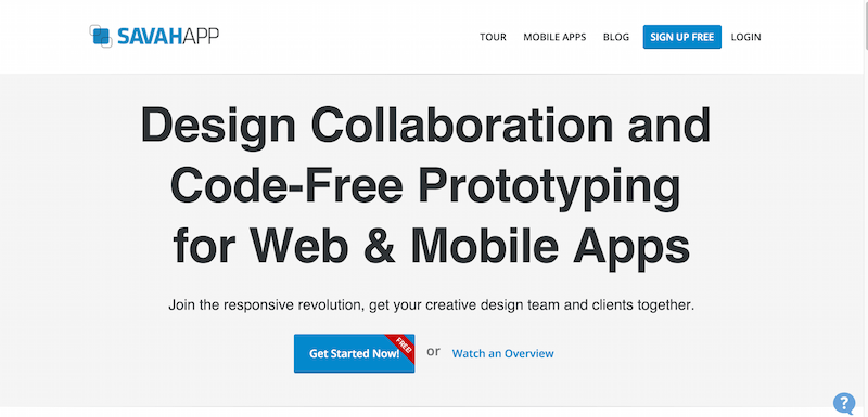 Free Design Collaboration Interactive Prototyping for Web or Mobile Apps