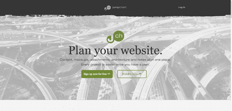 Jumpchart Website Planning and Organization