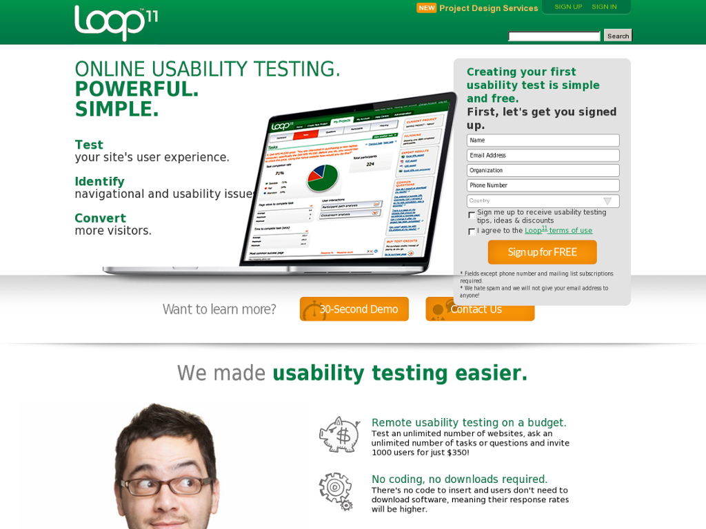 Loop11 - Usability Testing