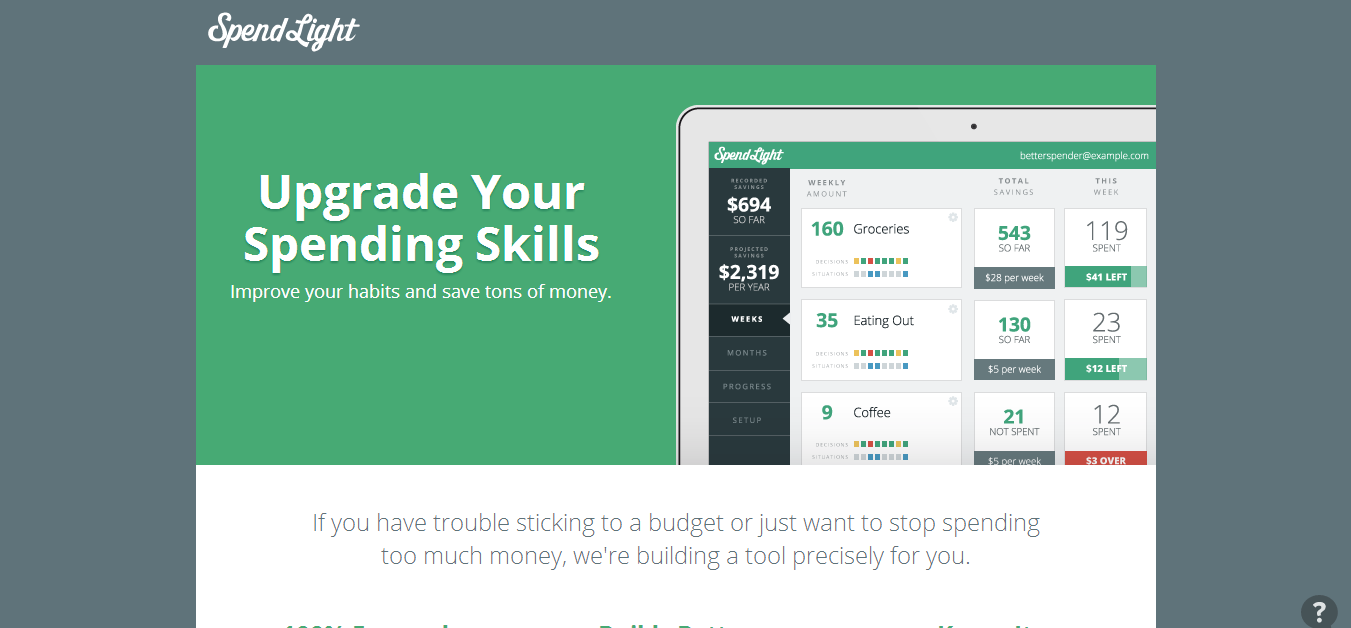 SpendLight - Improve Your Spending Habits to Save Money