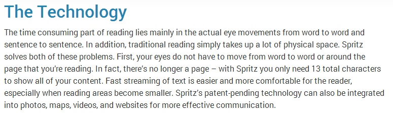 Spritz Technology