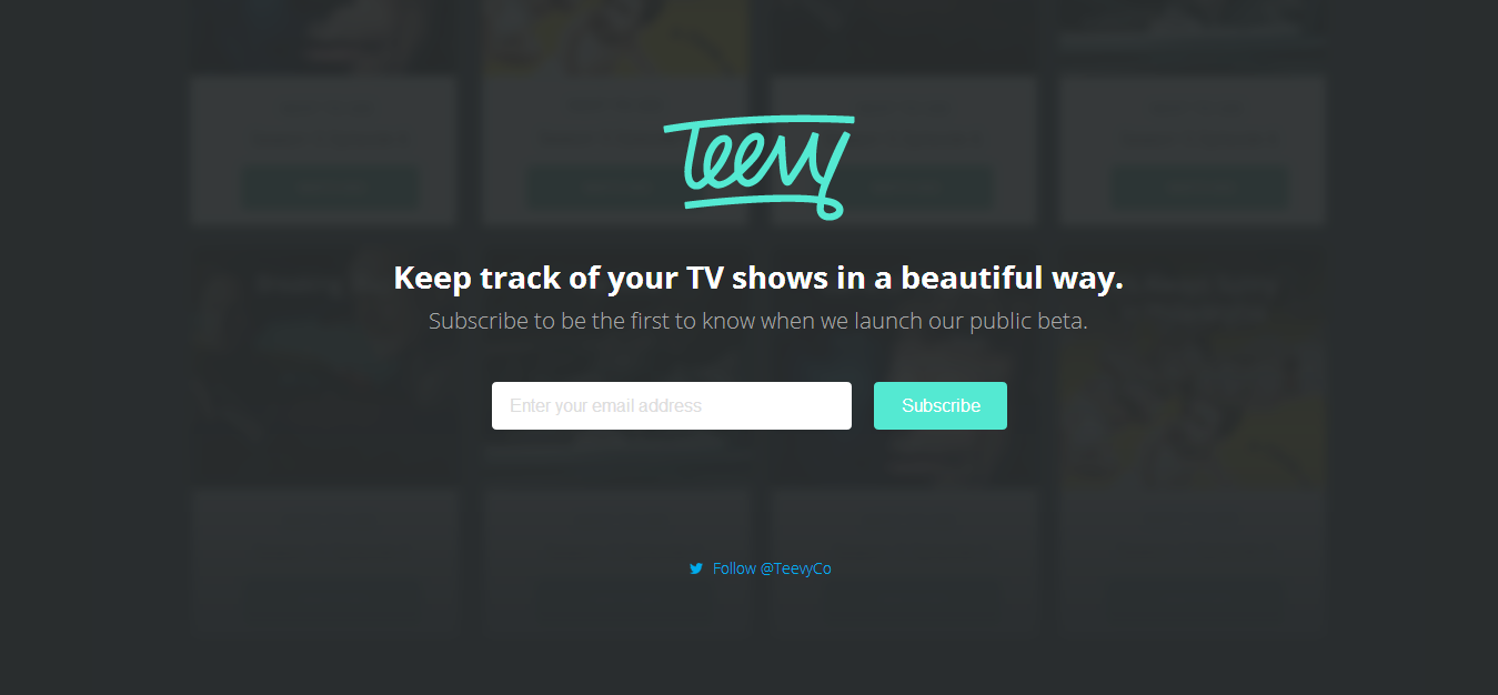 Teevy - Track Your TV Shows in a Beautiful Way