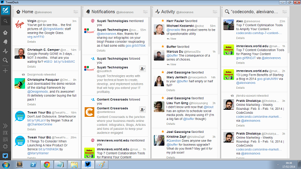 TweetDeck Dashboard