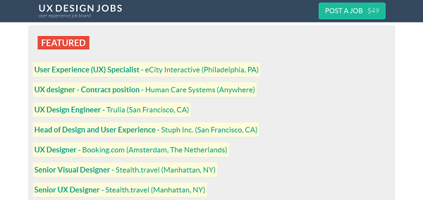 UX Design Jobs - User Experience Job Board