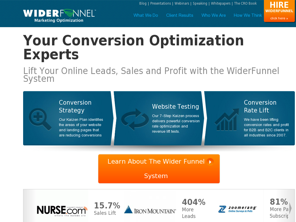 WiderFunnel - Marketing Optimization