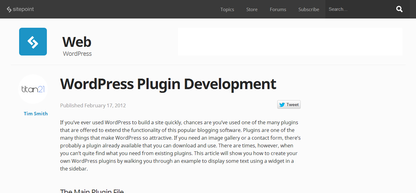 WordPress Plugin Development - SitePoint