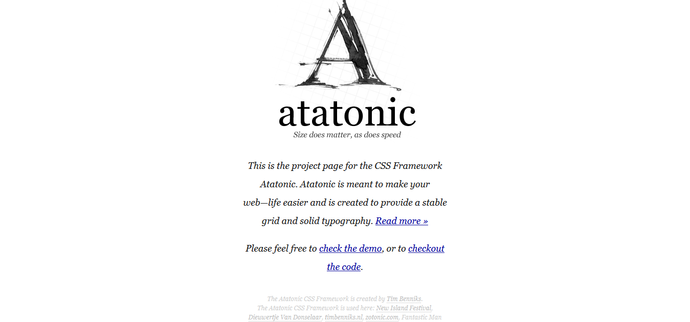 Atatonic CSS framework