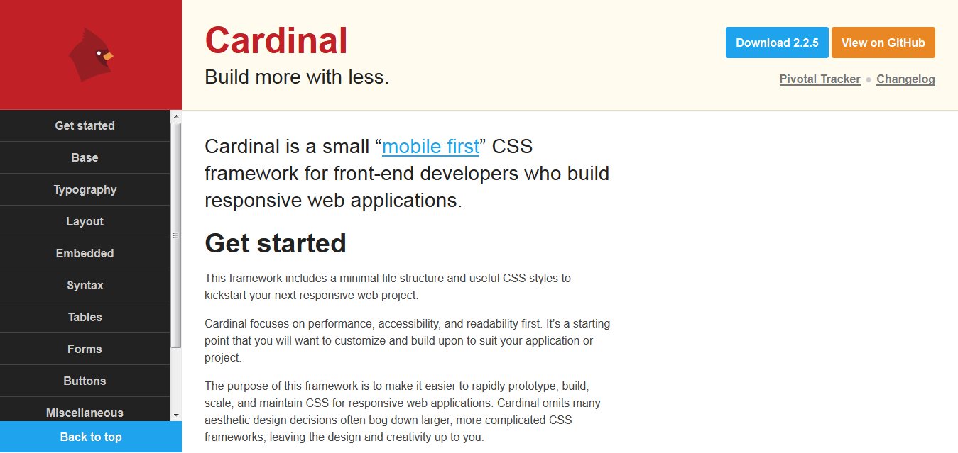 Cardinal • Build more with less
