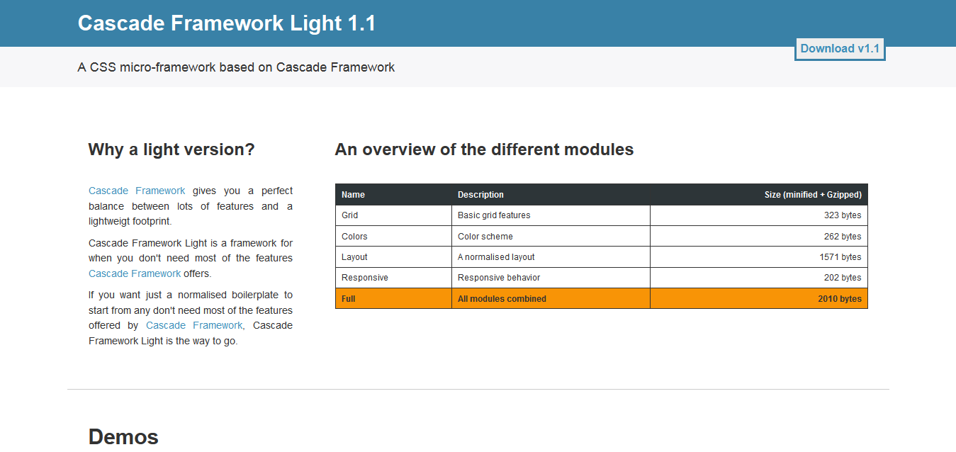 Cascade Framework Light