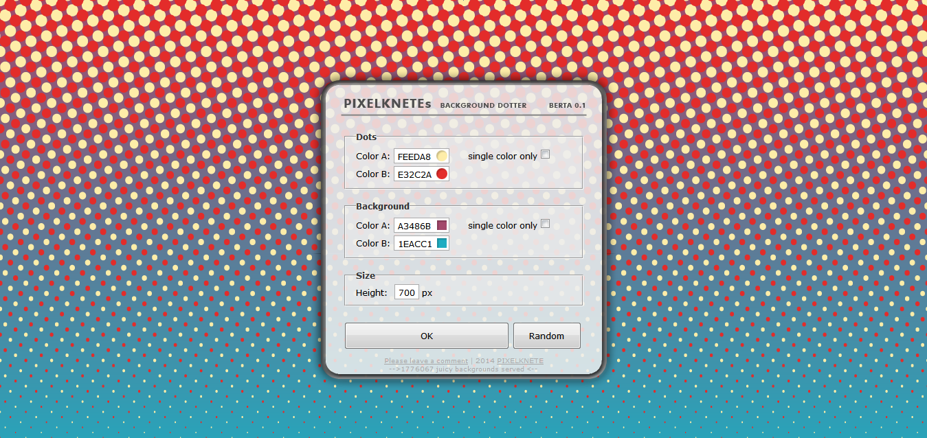 Dotted Background Generator