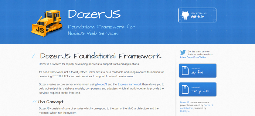 DozerJS Foundational Framework