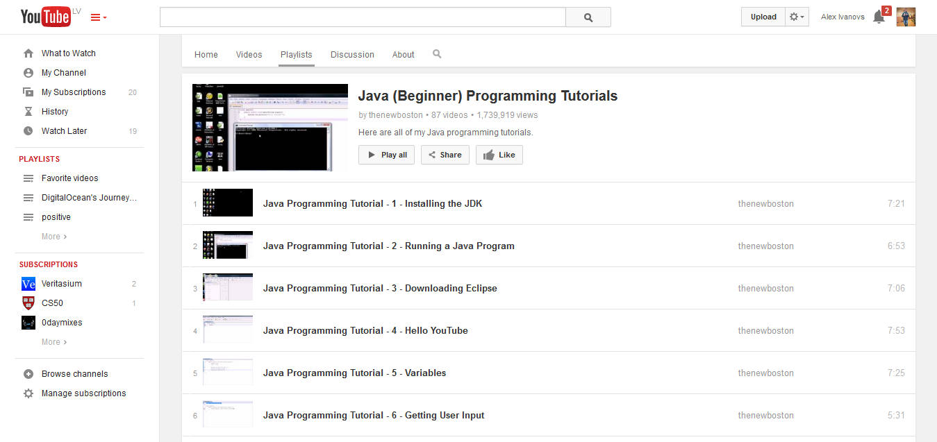 Java (Beginner) Programming Tutorials - YouTube