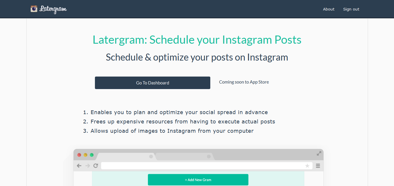 instagram scheduler later