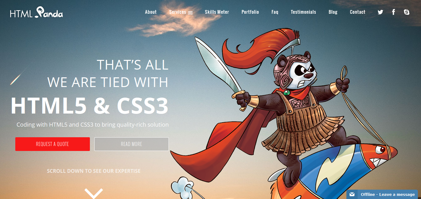 PSD to HTML_ Convert PSD to HTML _ HTML5 Service @ HTMLPanda