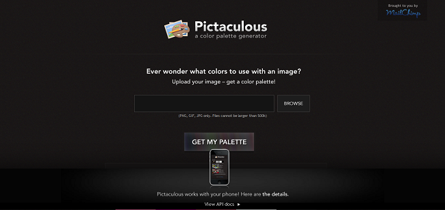 Pictaculous - A Color Palette Generator (courtesy of MailChimp)