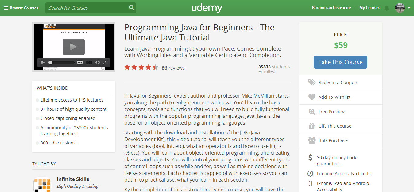 Programming Java for Beginners