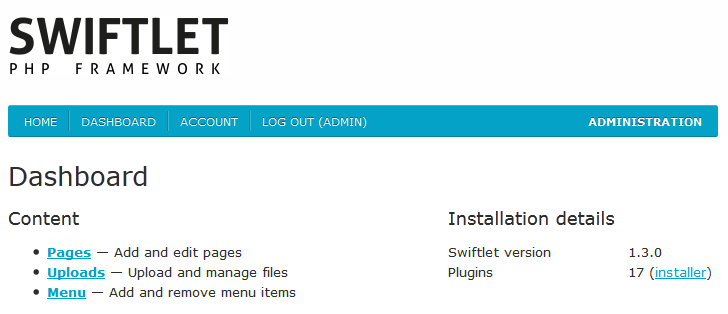 Swiftlet - PHP Framework