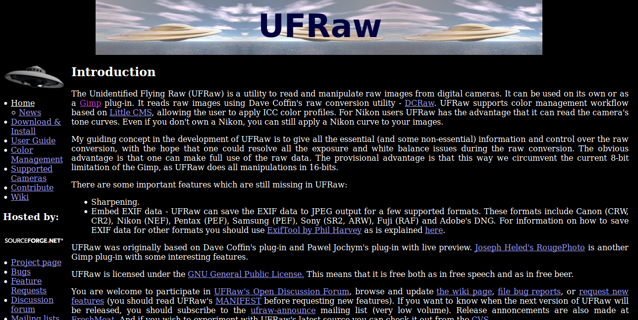 UFRaw Photo Editing Software