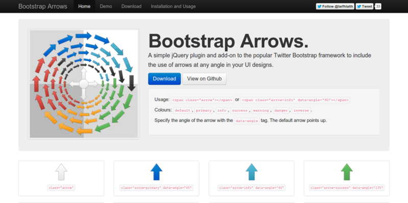 Bootstrap Arrows