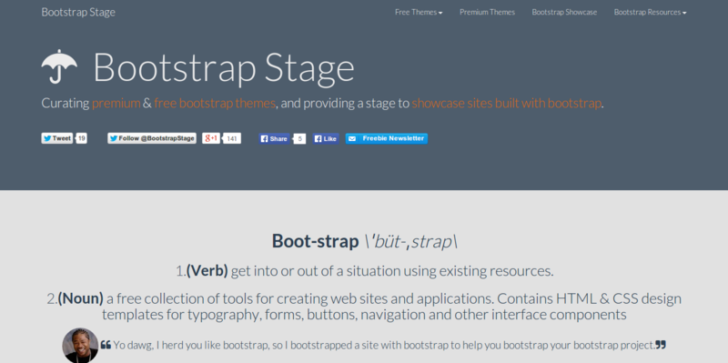 Bootstrap themes templates and gallery