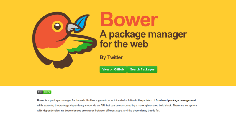 Bower: Easy Front-end Package Management