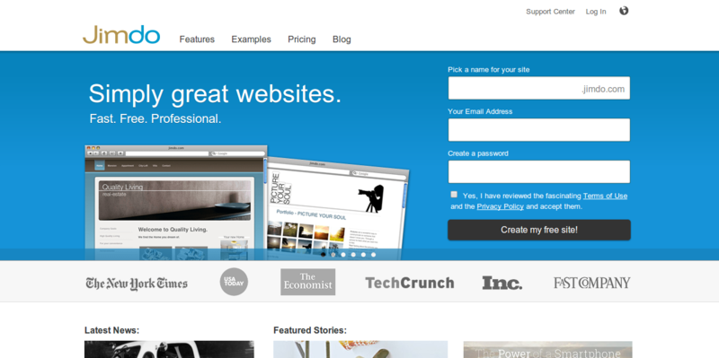 Create a Free Website with our Website Builder Jimdo