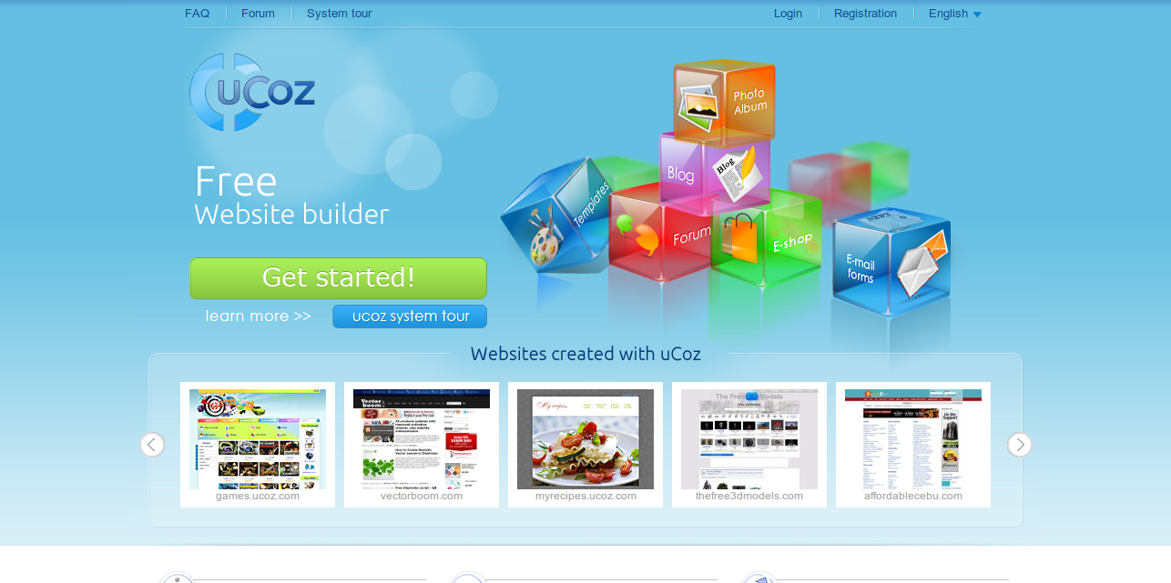 Free Website Builder Make Your Own Website with Free Templates at uCoz.com