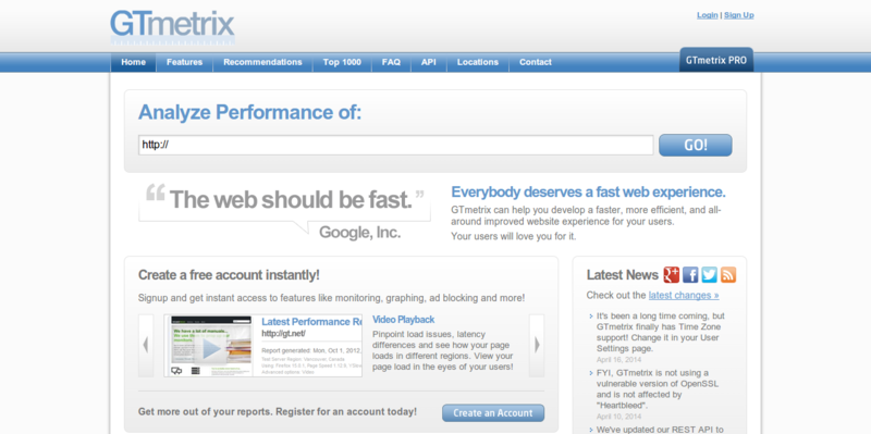 GTmetrix   Website Speed and Performance Optimization