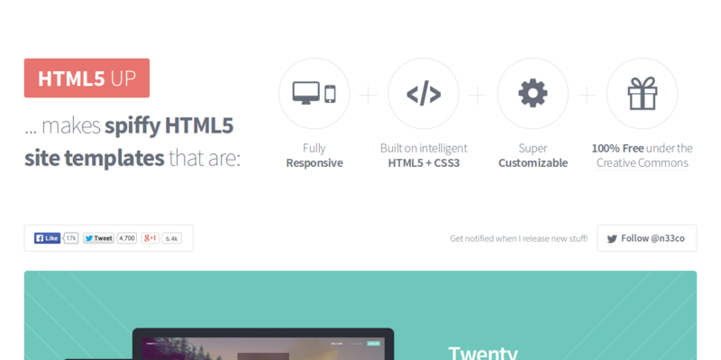 HTML5 UP Responsive HTML5 and CSS3 Site Templates