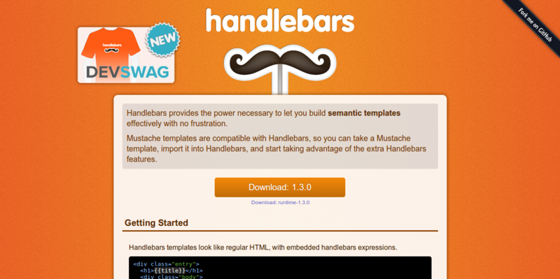 Handlebars.js Minimal Templating on Steroids