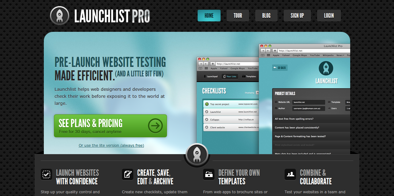 Launchlist Pro The ultimate website checklist application.