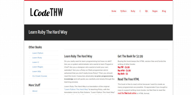 Learn Code The Hard Way Books And Courses To Learn To Code