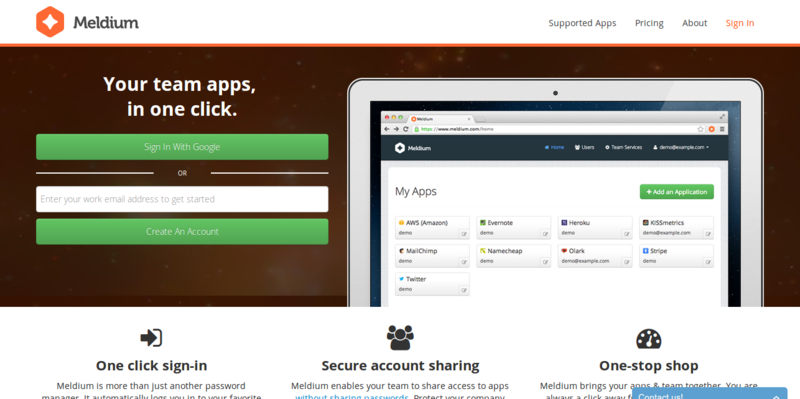 Meldium: Cloud Password & Access Manager for Teams