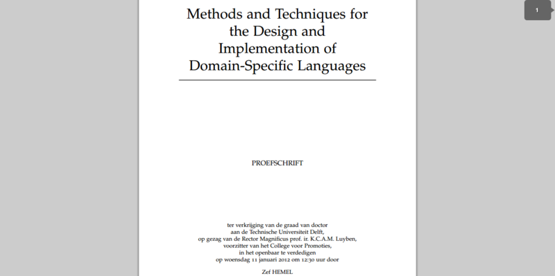 Methods and Techniques for the Design and Implementation of Domain-Specific Languages