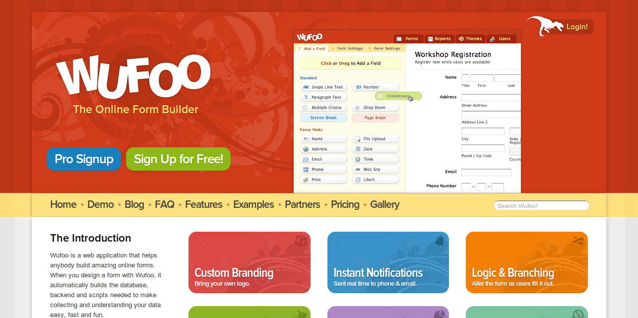 Wufoo - web design app