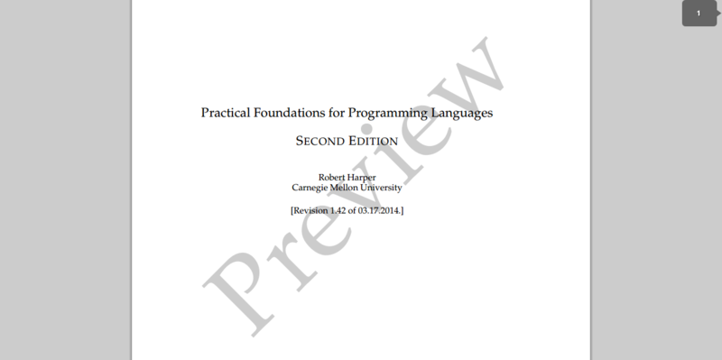 Practical Foundations for Programming Languages