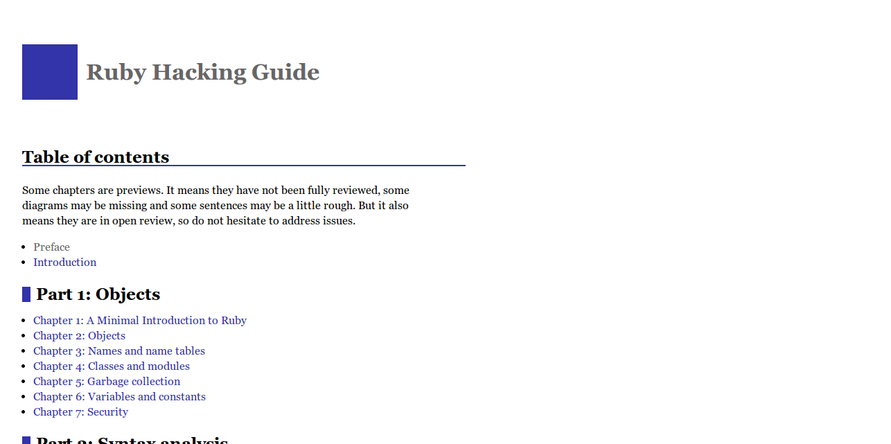 Ruby Hacking Guide
