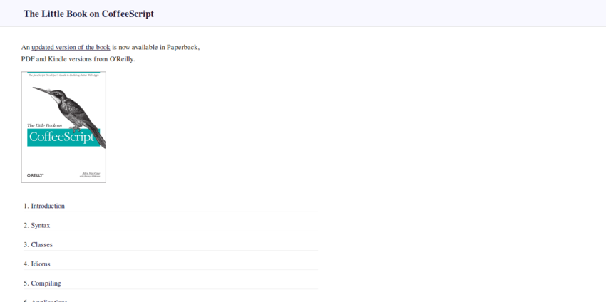 The Little Book on CoffeeScript