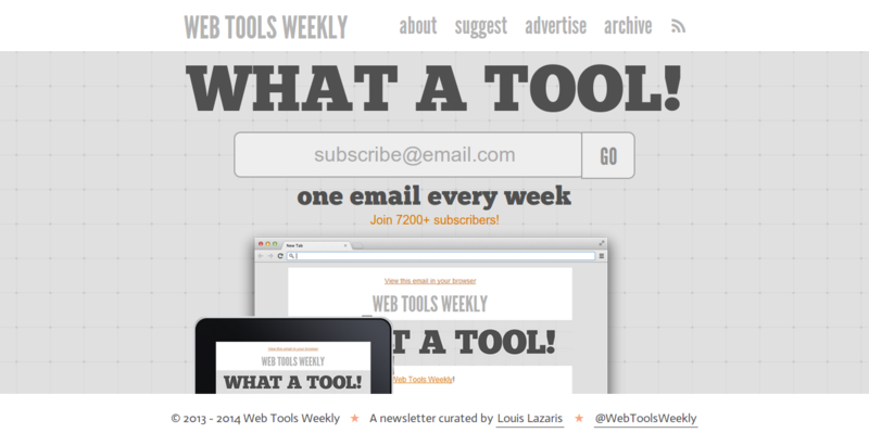 Web Tools Weekly   A weekly newsletter for front end developers