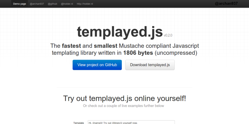 archan937 github templayed.js demo