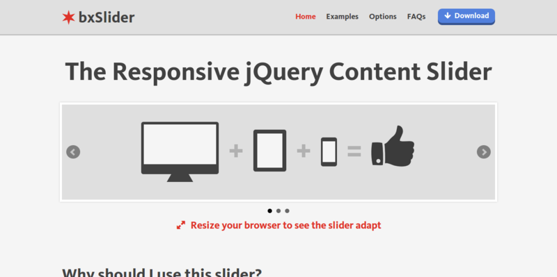 jQuery Content Slider Responsive jQuery Slider bxSlider